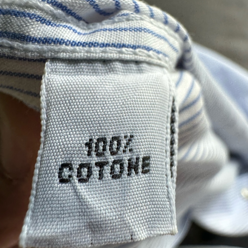 Blue/White Striped Button Down - image 6